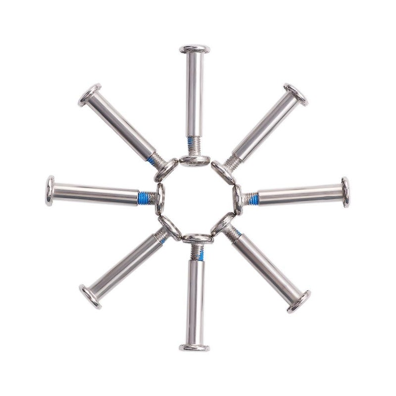 Pokinge 8Pcs/Set Inline Skate Screws, Replacement 6MM Skate Shoes Wheel Axles Sturdy Skating Blades Skate Shoes Spacer Roller Skate Accessories - Image 4